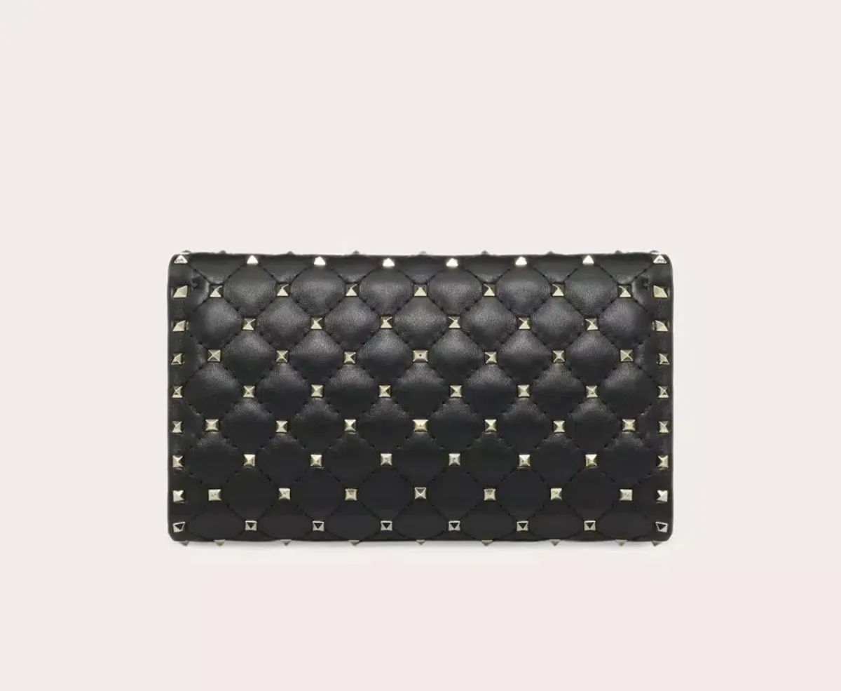 Valentino Rockstud Spike Clutch in Black - Image 3