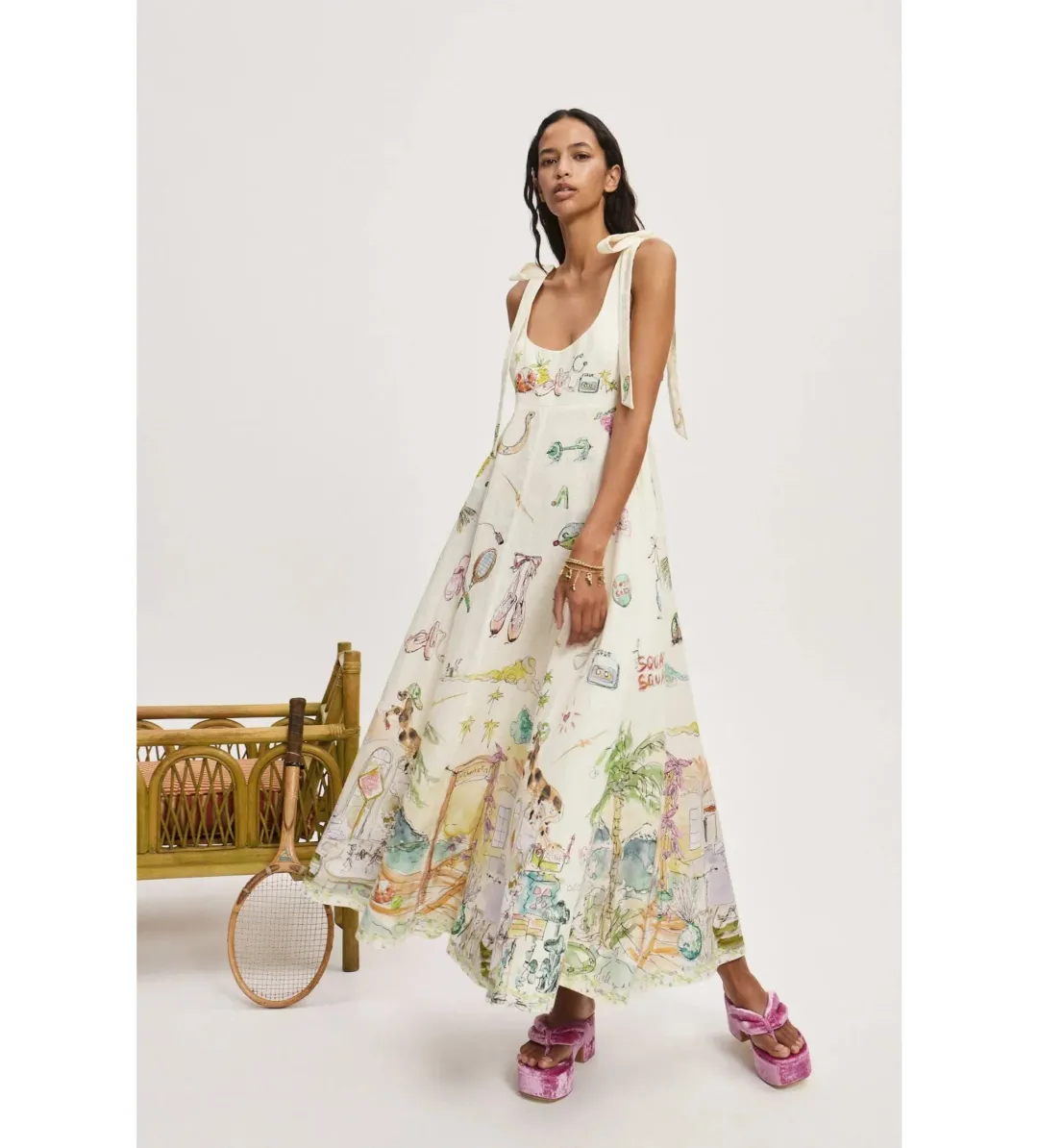 Alemais Anouk Ballet Sundress Print Size 12 for rent on The Volte - main image