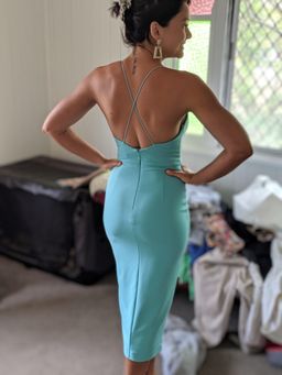 Sheike Baby Blue Spaghetti Strap Midi Size 8 for rent on The Volte - image 4