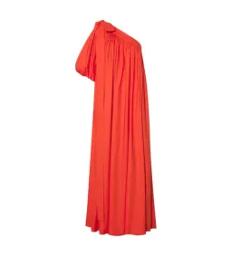 Oroton One Shoulder Maxi Dress True Red Size AU 14 for rent on The Volte - image 4