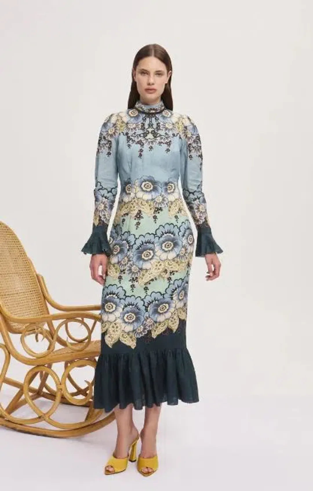 Alemais Madalena Midi Dress Size AU 12 for rent on The Volte - main image