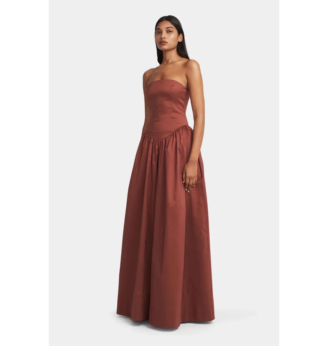 Hansen & Gretel Audrey Gown Pinot Size S / AU 8 for rent on The Volte - main image