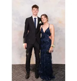 Jadore Sequin Formal Dress Navy Blue Size S / AU 8 for rent on The Volte - image 4