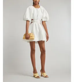 Aje Mimosa Cut Out Mini Dress in White size AU 14 for rent on The Volte - image 1