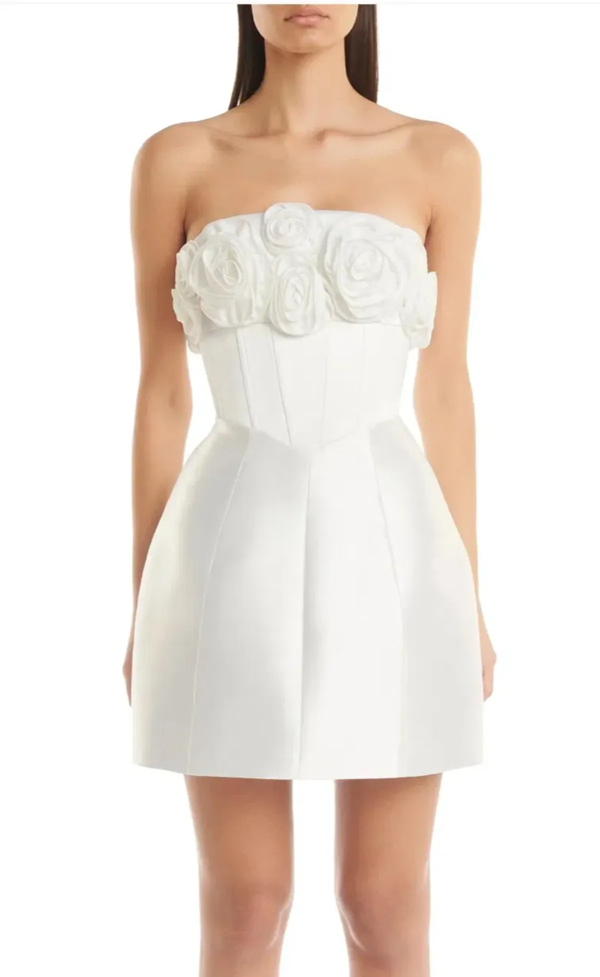 Eliya The Label Tehanni Mini Dress White Size AU 10 - Image 3