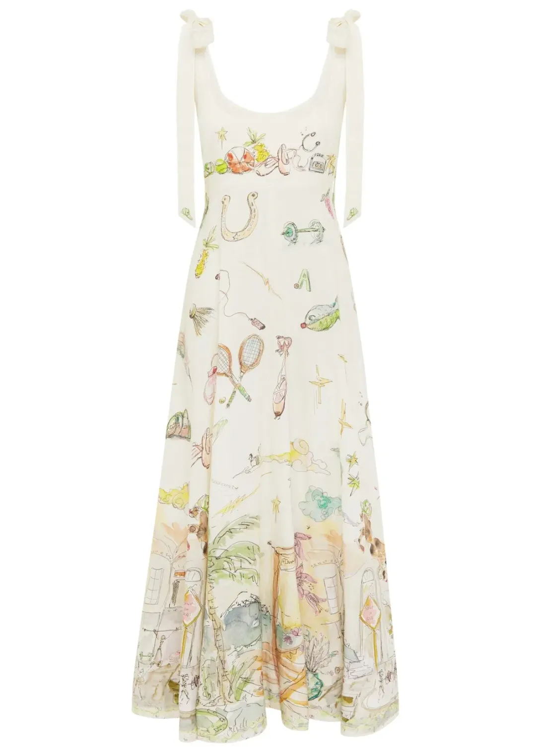 Alemais Anouk Ballet Sundress White Size AU 8 for rent on The Volte - main image