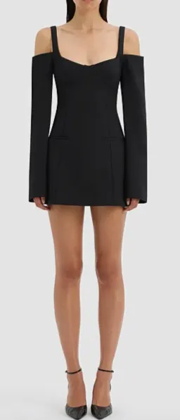 Sir the Label Sandrine Long Sleeve Mini Dress Black Size 8 for rent on The Volte - image 3