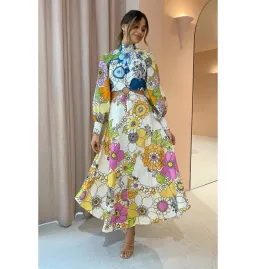 Alemais Farrah Cut Out Midi Dress Floral Multi Size AU 8 for rent on The Volte - image 1