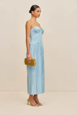 Cult Gaia Ashika Midi Gown Blue Size 6 for rent on The Volte - image 3