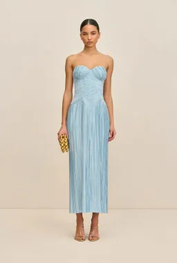 Cult Gaia Ashika Midi Gown Blue Size 6 for rent on The Volte - image 1