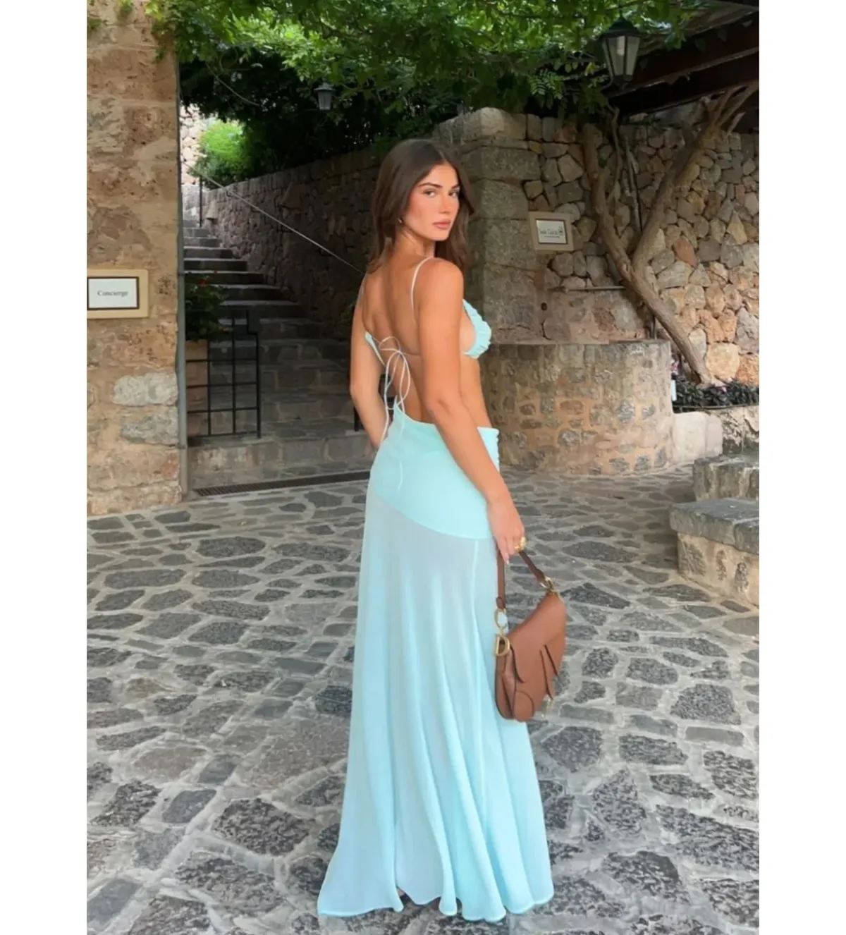 Natalie Rolt Dahlia Dress in Baby Blue Size 1 / AU 8 - Image 2