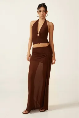 Ance Gria Nellie Maxi Set Brown Size 8 for rent on The Volte - image 1