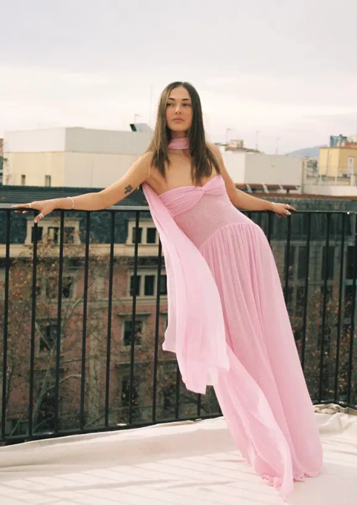 Raphaella Santana Ophelia Dress in Pink Size XS / AU 6 - Image 1