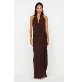 Bec & Bridge Soneva Maxi Dress Chocolate Size AU 8 for rent on The Volte - image 1