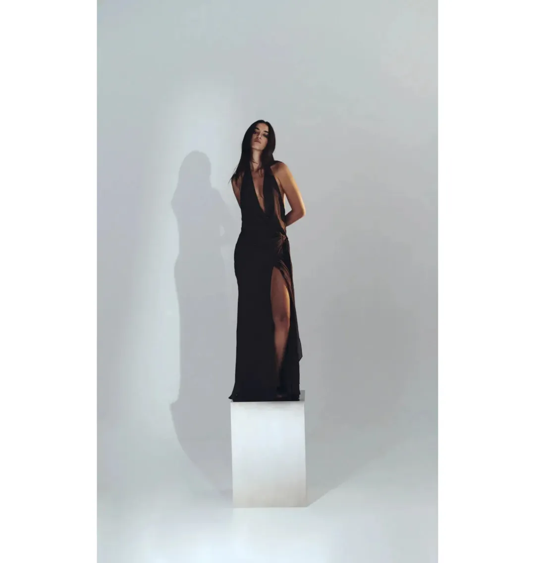 Bec & Bridge Soneva Maxi Dress Chocolate Size AU 8 for rent on The Volte - main image