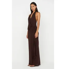 Bec & Bridge Soneva Maxi Dress Chocolate Size AU 8 for rent on The Volte - image 2