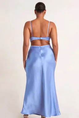 Bec & Bridge Veronique Maxi Dress Blue Size AU 6 for rent on The Volte - image 3