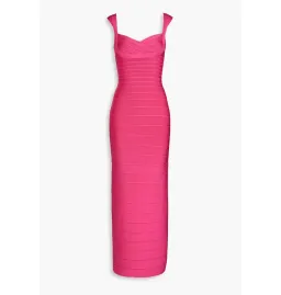 Herve Leger Sweetheart Gown Pink Size XS / AU 6 for rent on The Volte - image 4