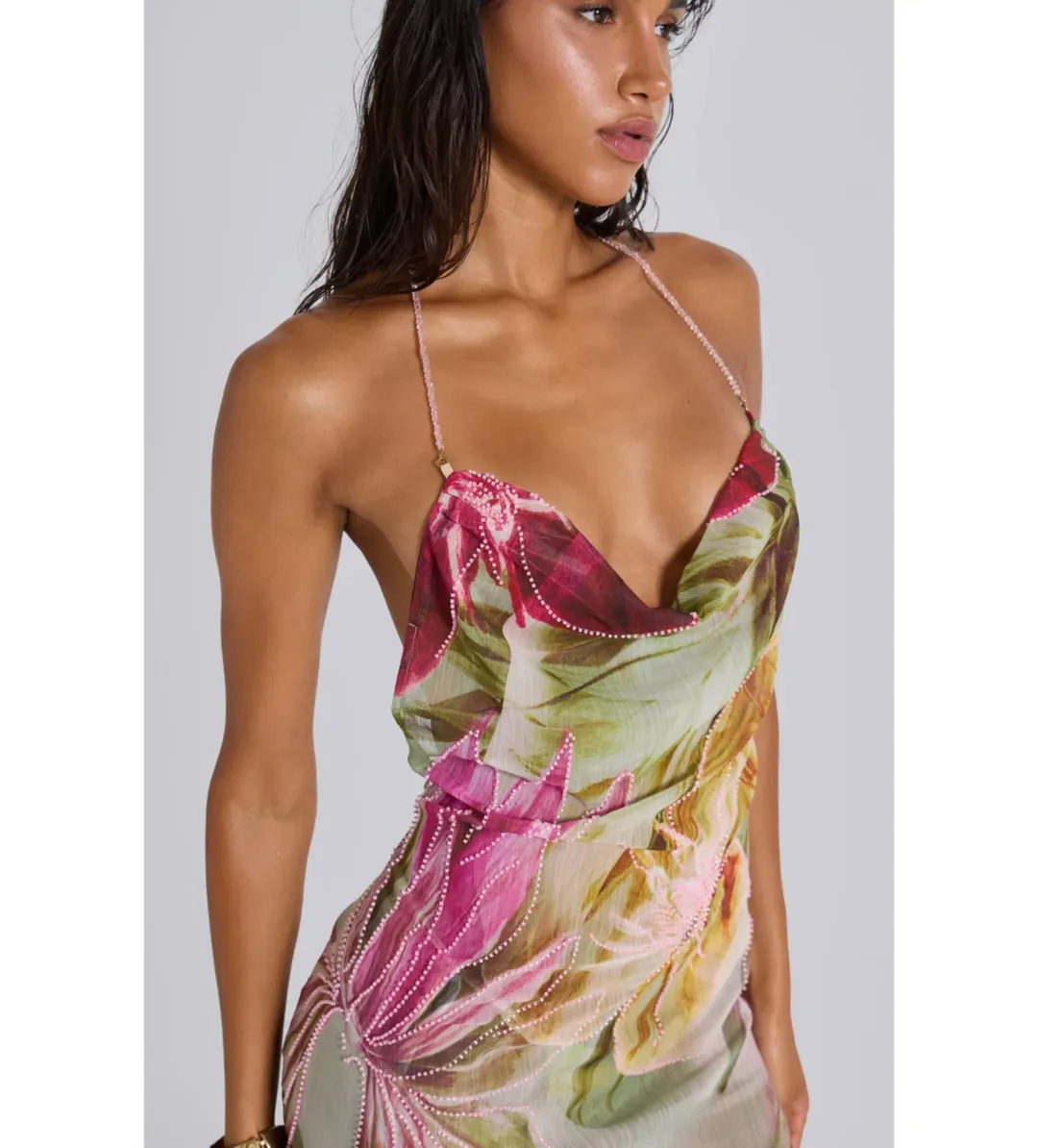 Jaded London Dahlia Maxi Dress Size AU 8 for rent on The Volte - main image