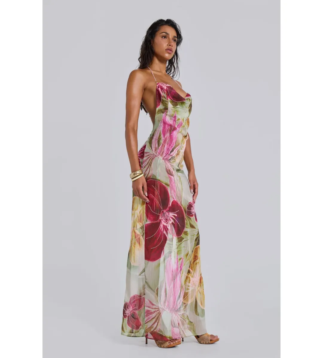 Jaded London Dahlia Maxi Dress Size AU 8 for rent on The Volte - main image