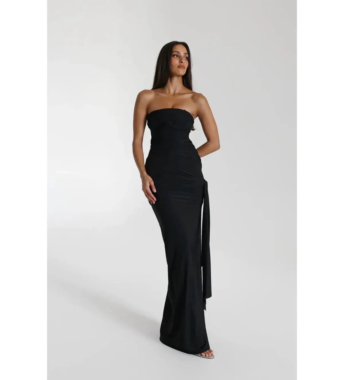 Natalie Rolt Black Miranda Gown Size 6/XS - Image 2