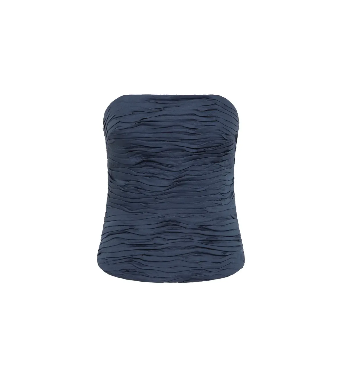 Aje Sunbeam Ruched Bustier Top Slate Size AU 10 - Image 5