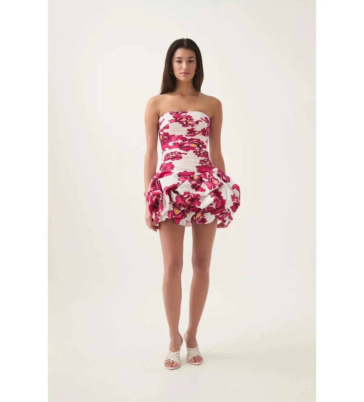 Aje Violette Bubble Hem Mini Dress in Boldly Blooming Size 8 - Image 1