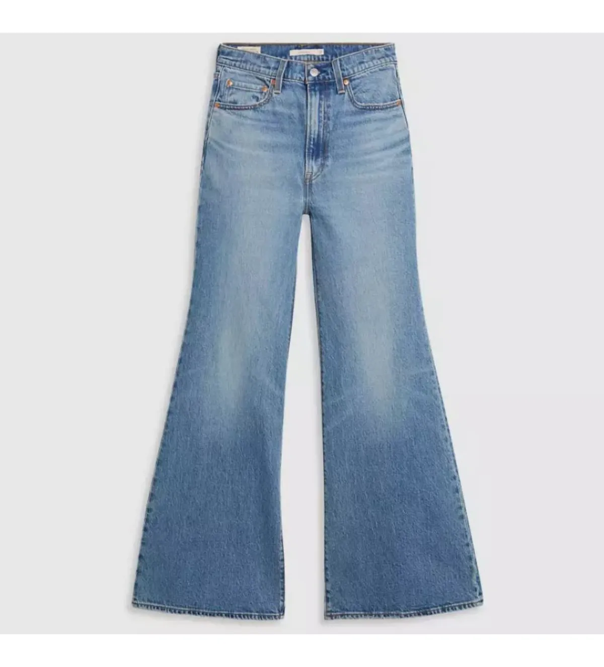 Levi's Ribcage Bell Jeans Next Saturday No Crease Blue Size AU 6 - Image 6
