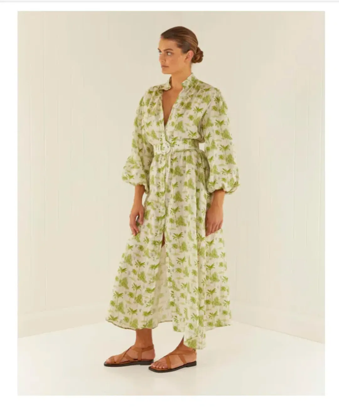 Palm Noosa Noddy Dress in Palm Print Size 10 for rent on The Volte - main image