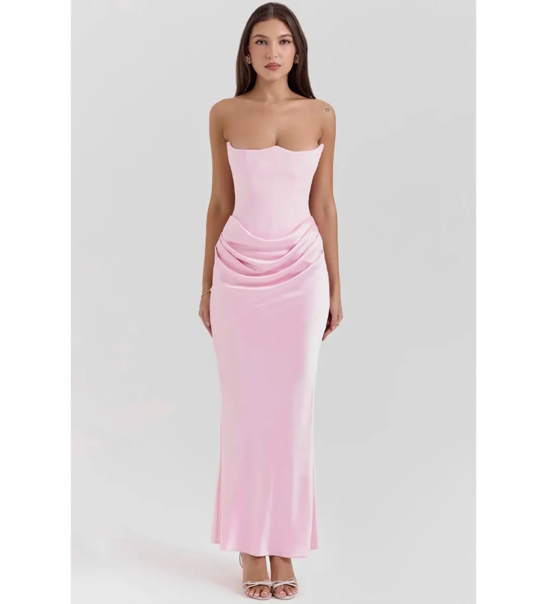 House of CB Pink Persephone Dress Size 6 for rent on The Volte - main image