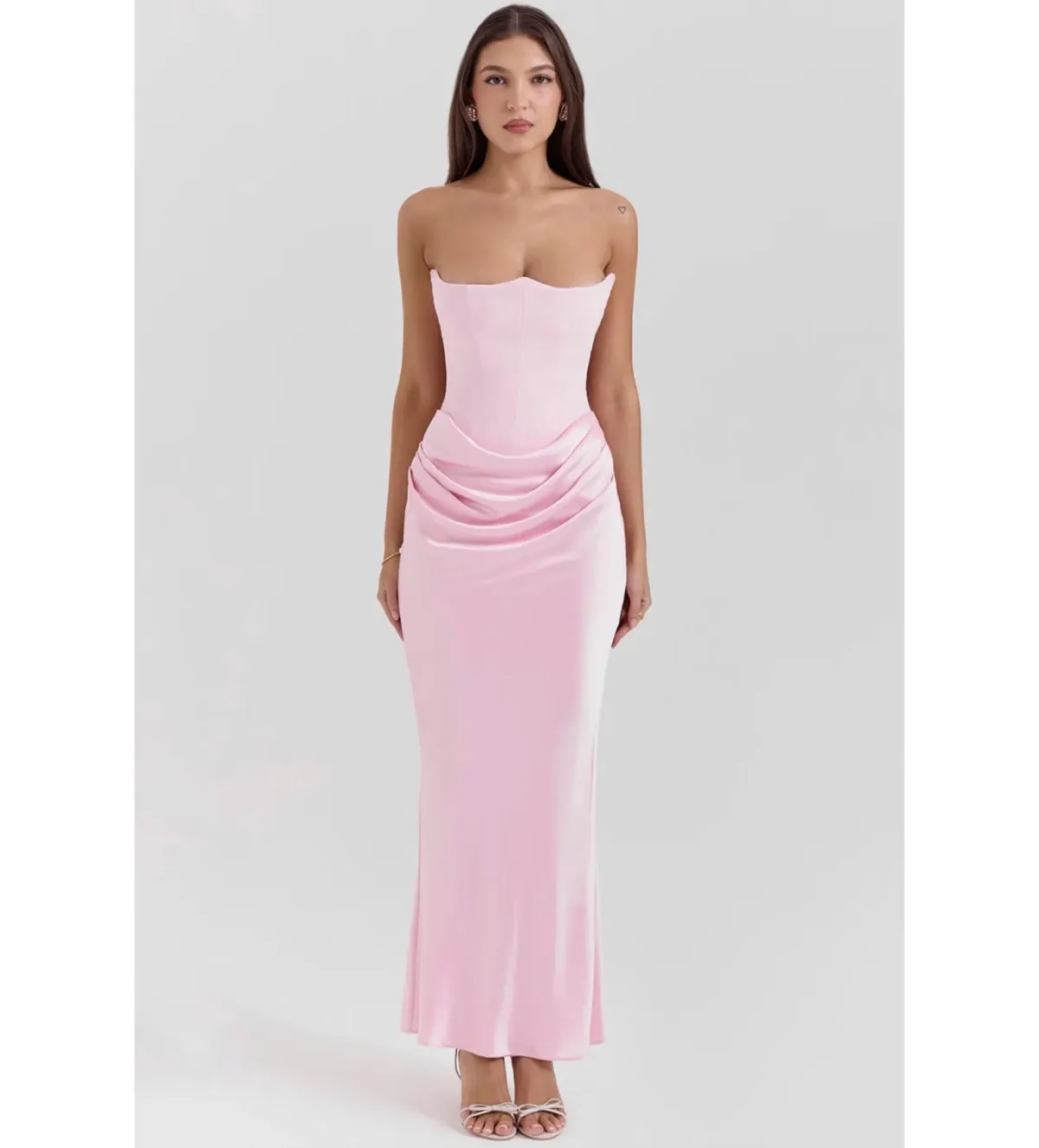 House of CB Pink Persephone Dress Size 6 for rent on The Volte - main image