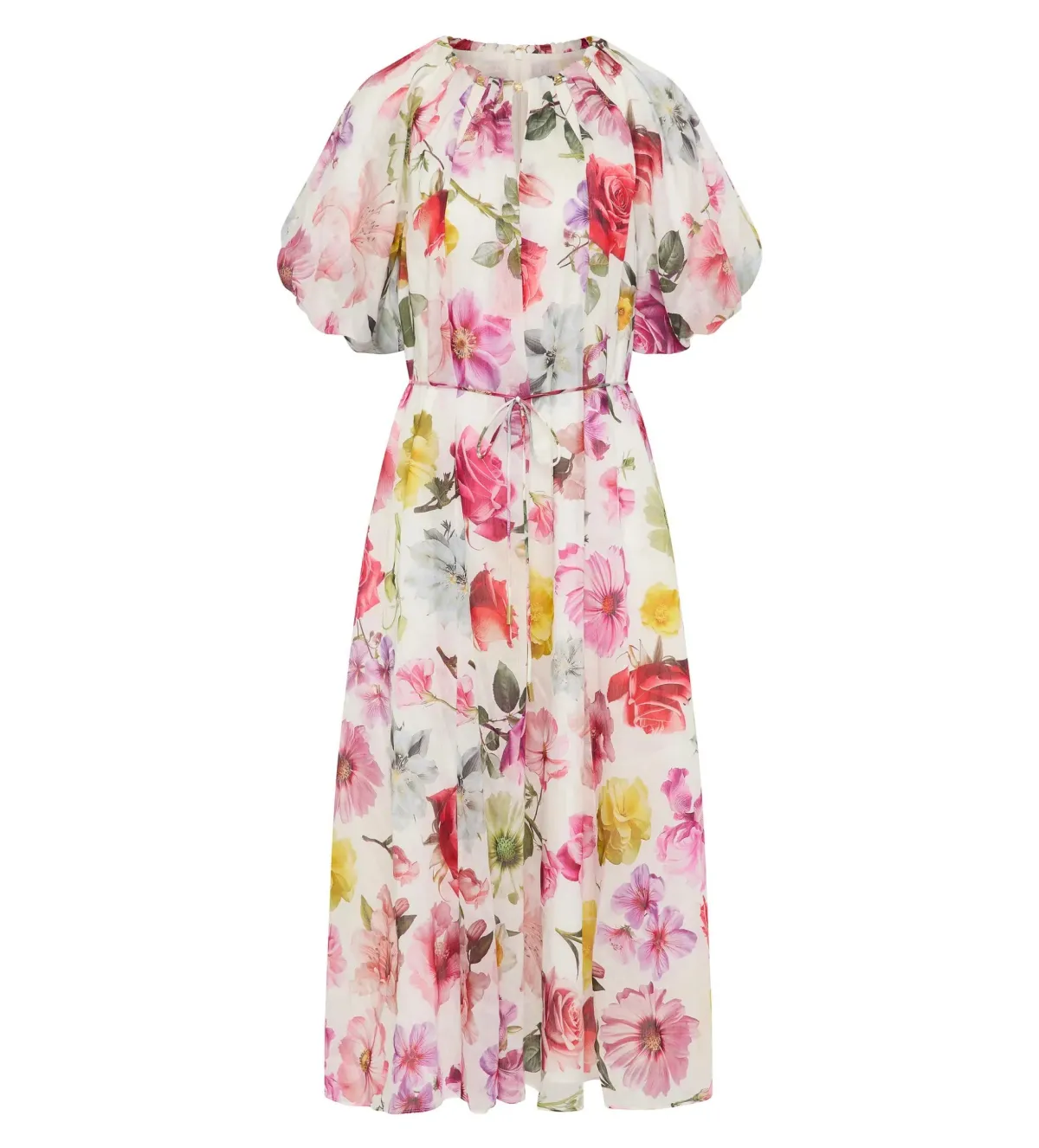 Aje Fleur Midi Dress Collage Floral Size AU 12 - Image 5
