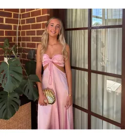 Lane + Sass Lucy Gown Baby Pink Size S/AU 8 for rent on The Volte - image 6