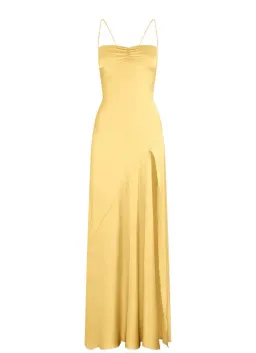 HNTR the Label Gaia Gown in Gold Sun Size XS/AU 6 for rent on The Volte - image 6