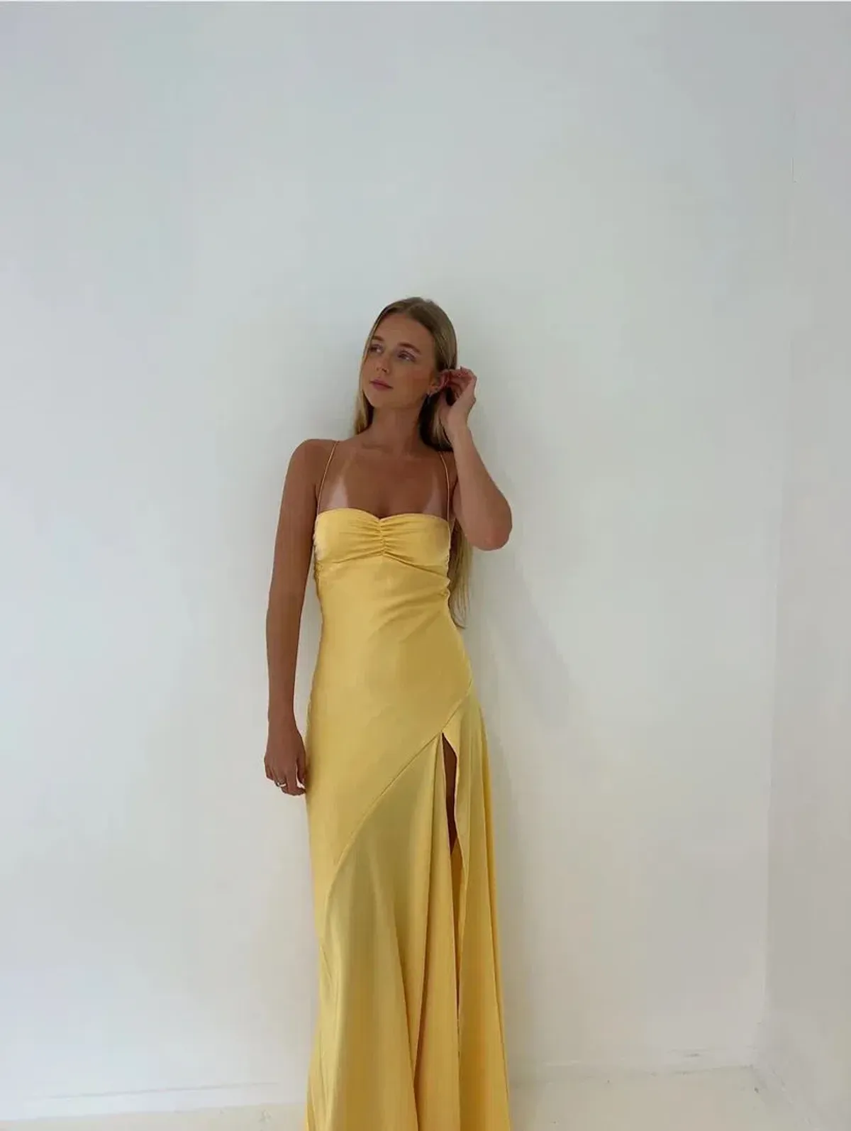 HNTR the Label Gaia Gown in Gold Sun Size XS/AU 6 - Image 3