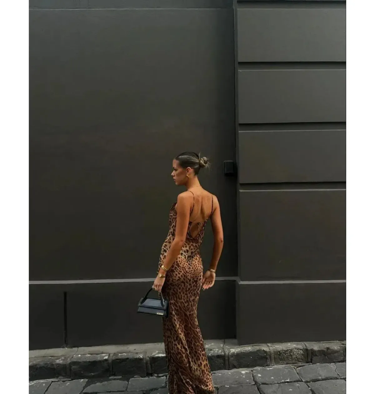 Rat & Boa Valentina Dress in Leopard Print Size M / AU 10 - Image 5