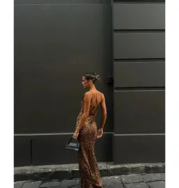 Rat & Boa Valentina Dress in Leopard Print Size M / AU 10 for rent on The Volte - image 5