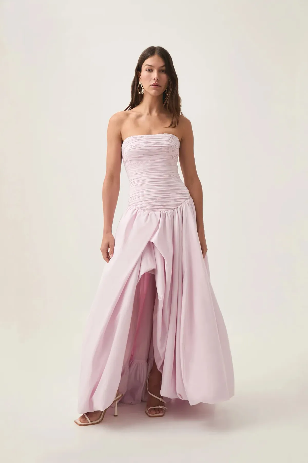 Aje Pastel Pink Bubble Hem Maxi Pink Size 6 - Image 1