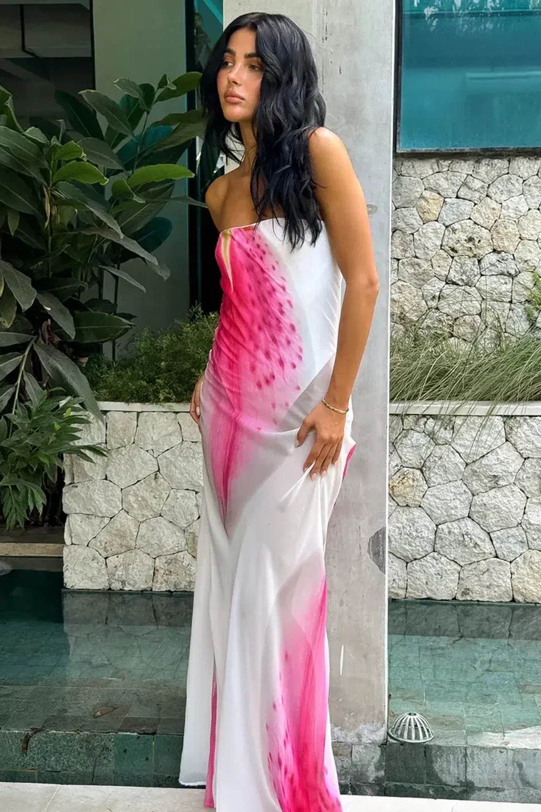 HNTR The Label Alessia Maxi Dress Lillie Size 6 for rent on The Volte - main image