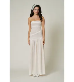 Fait Par Foutch Colette Maxi Dress in Ivory Size XXS / AU 4 for rent on The Volte - image 1