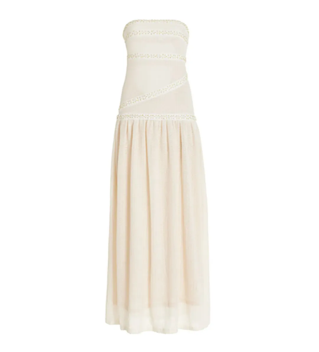 Fait Par Foutch Colette Maxi Dress in Ivory Size XXS / AU 4 for rent on The Volte - main image