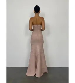 Herve Leger Sara Gown Blush Size S / AU 8 for rent on The Volte - image 3