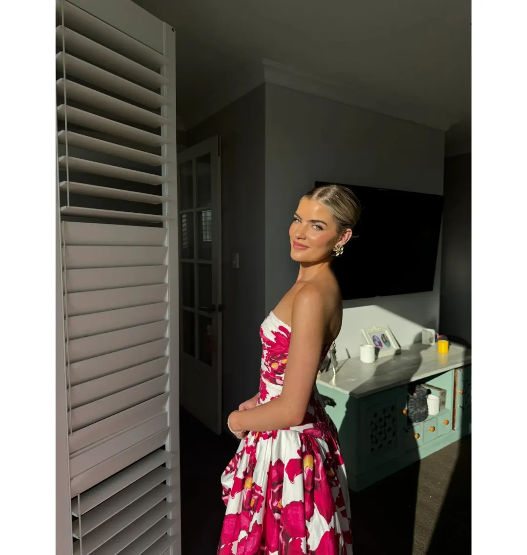 Aje Behold Maxi Dress Floral Size 6 for rent on The Volte - main image