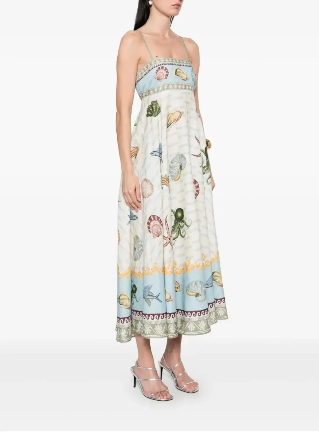 Alemais Bathhouse Sundress Midi Size AU 10 for rent on The Volte - main image