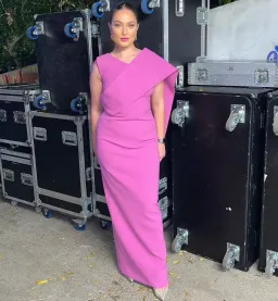 Rachel Gilbert Clara Gown Hot Pink Size AU 12 for rent on The Volte - image 2