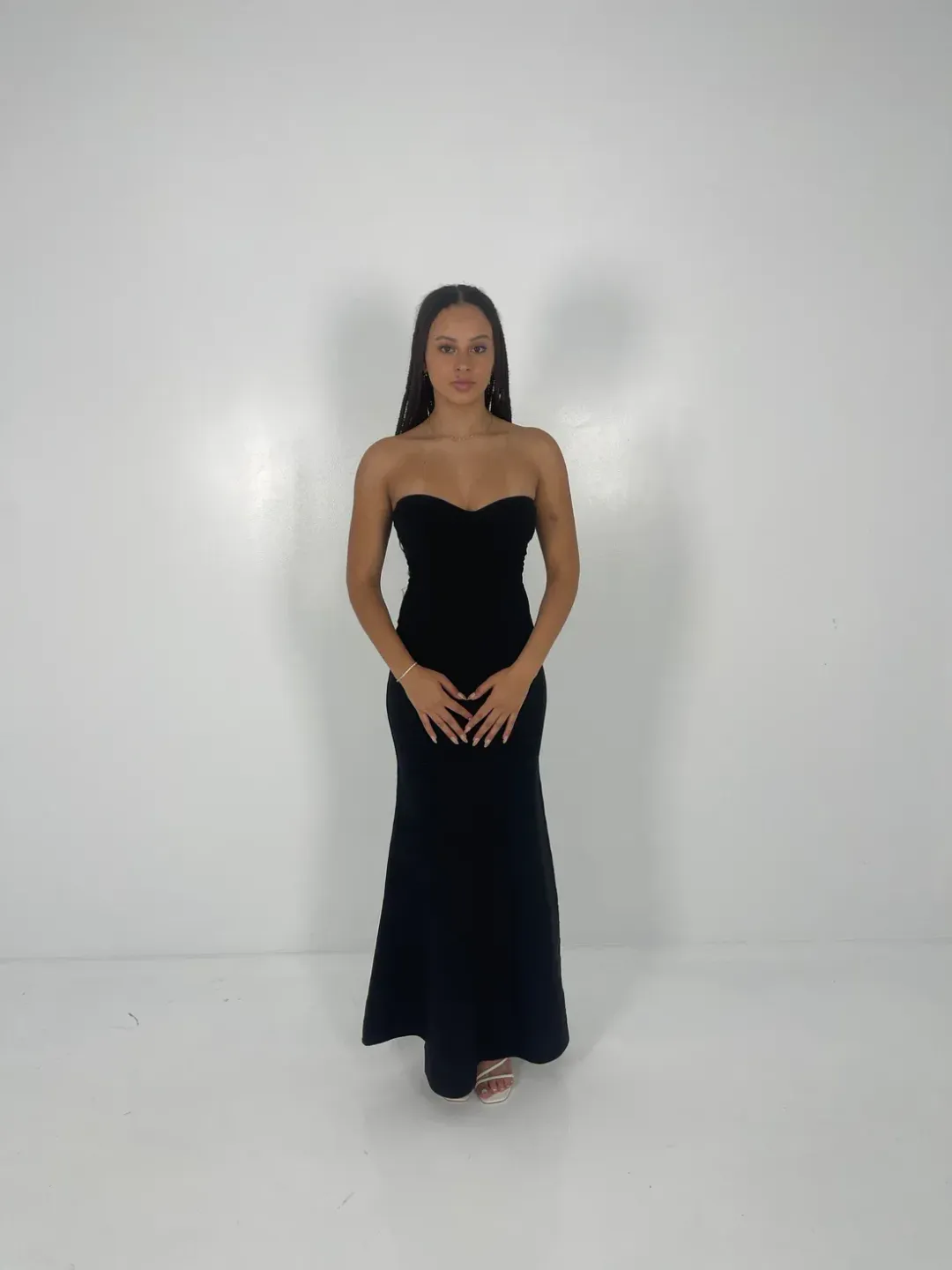 Hervé Léger Black Sara Gown in Black Size S/AU 8 for rent on The Volte - main image