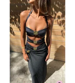 CIN CIN BLACK DIAMOND MAXI SET SIZE 8/S for rent on The Volte - image 3