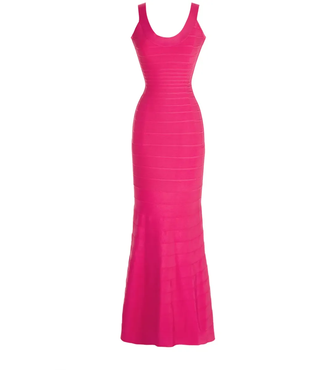 Herve Leger Pink Ellen Bandage Gown Size 10/S for rent on The Volte - main image