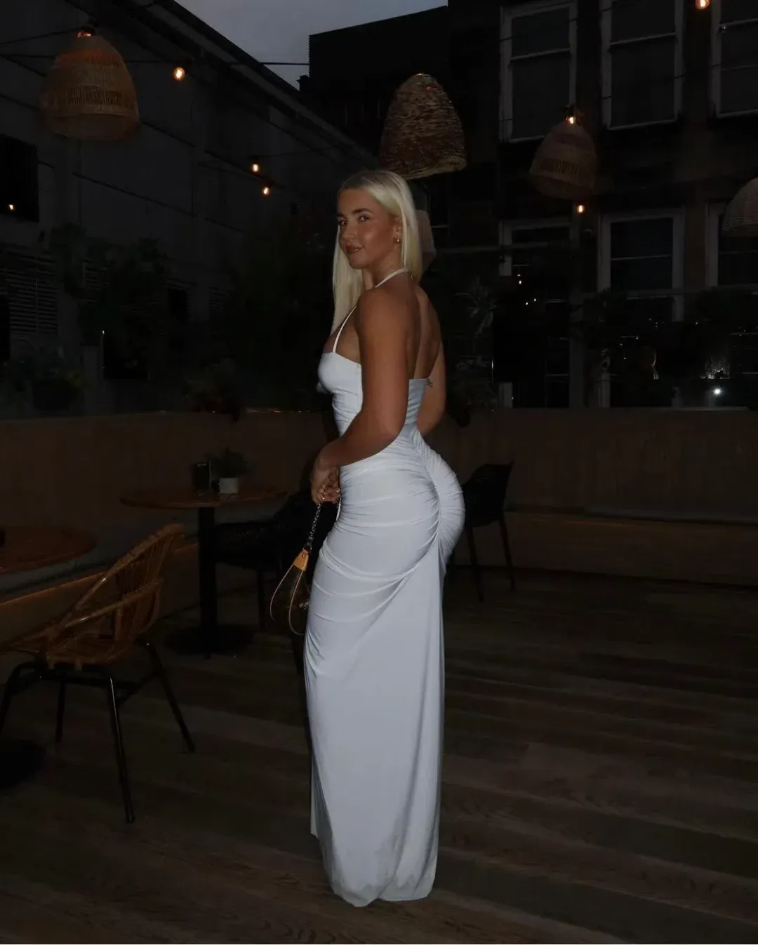 Natalie Rolt Shontae Maxi Gown White Size S / Size Au 8 for rent on The Volte - main image