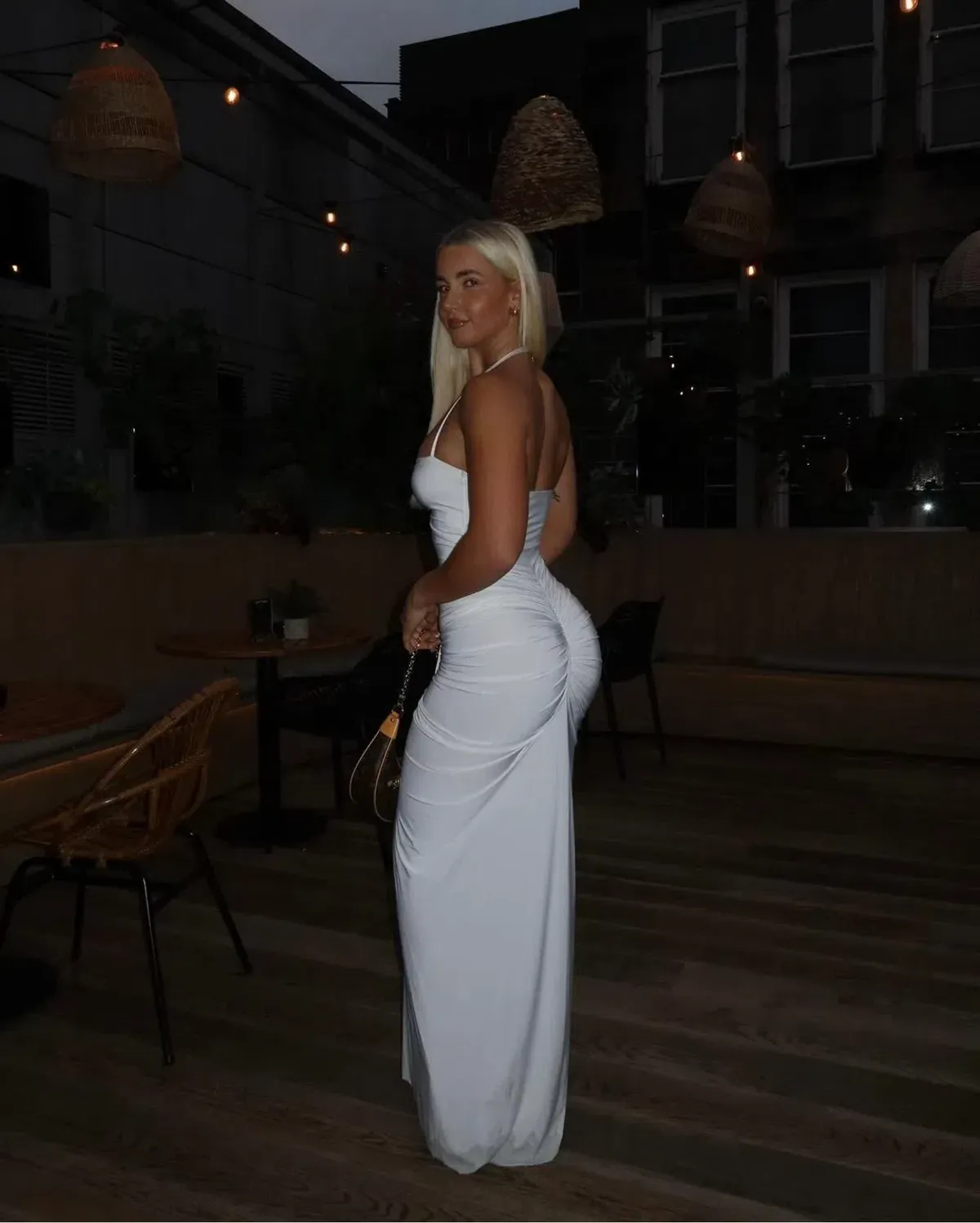 Natalie Rolt Shontae Maxi Gown White Size S / Size Au 8 - Image 2